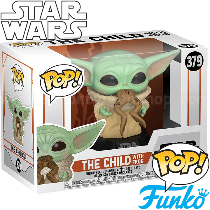  *Funko POP! Television Star Wars   The Mandalorian - The Child with Frog #379